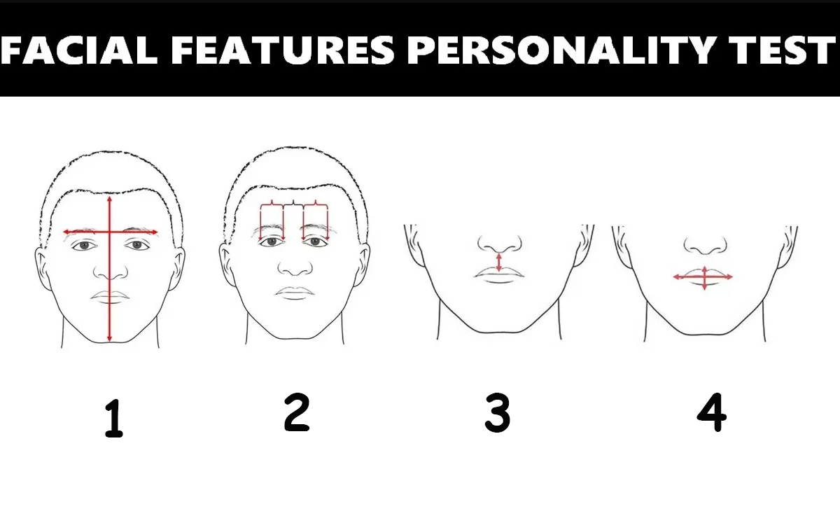 Regardez l'image du test de personnalité et découvrez ce que les traits de votre visage disent de vous.